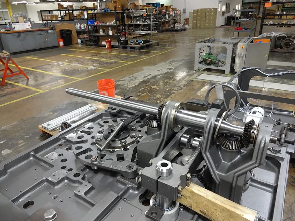 A Bosch 1500 capsule filler broken down for rebuilding.