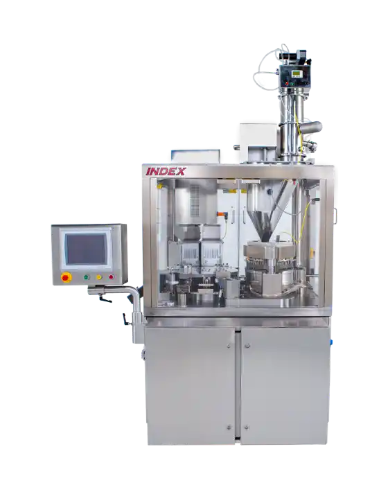 An Index K120i capsule filling machine.