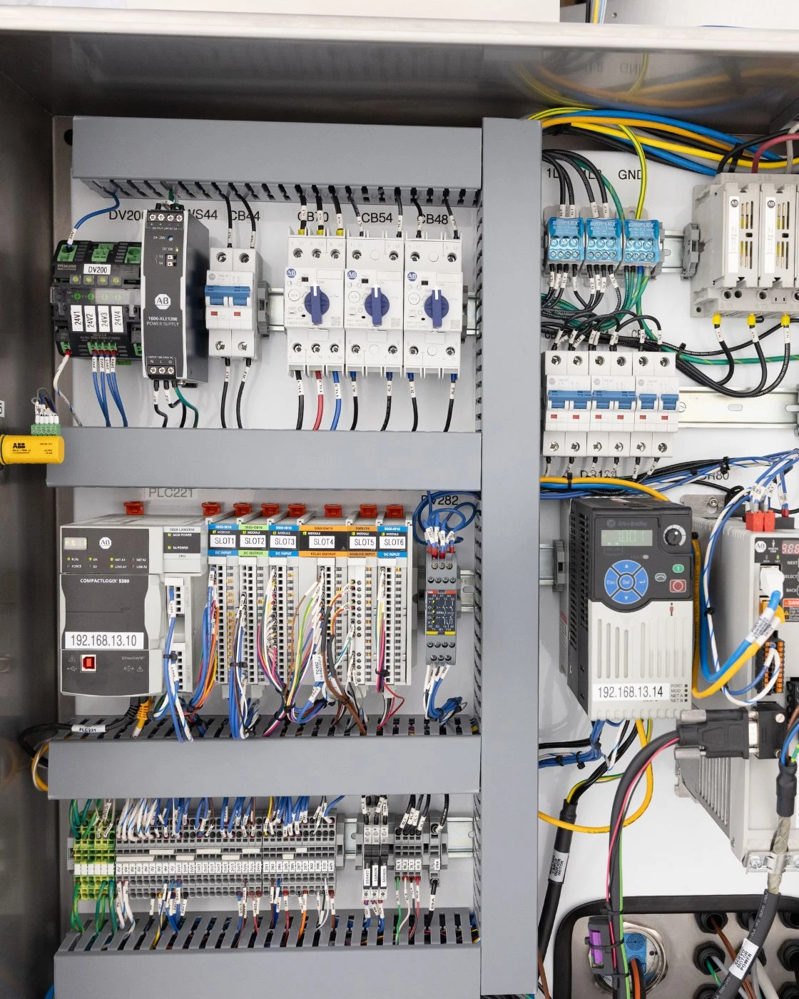 Electronics panel of the FW-5050 Floss Winder